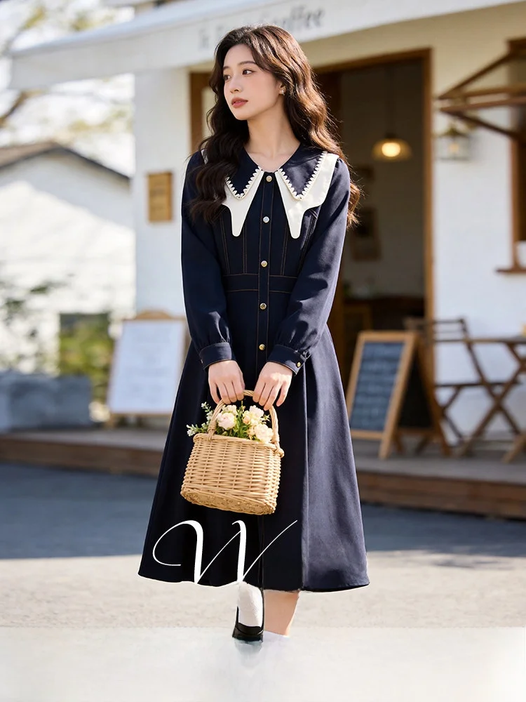 plus Size Women's Dress Spring 2026 High Waist Doll Collar Single Button Slimming A-Line Long Skirt Casual Style Polyester
plus Size Women's Dress Spring 2026 High Waist Doll Collar Single Button Slimming A-Line Long Skirt Casual Style Polyester