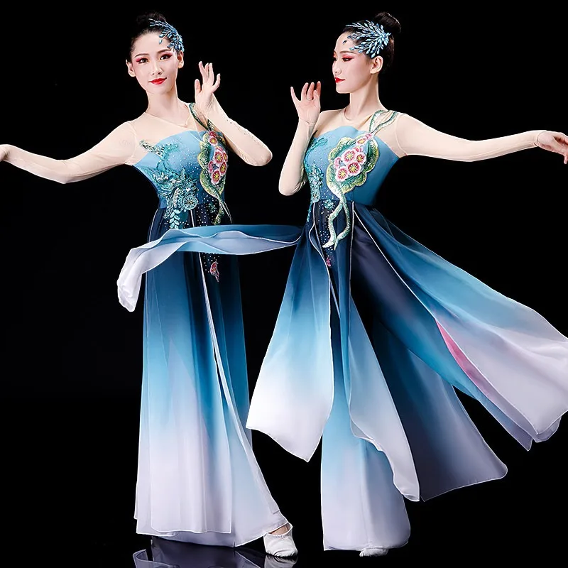 Classical dance costumes female elegant summer Chinese style fairy ancient style solo dance yangko dance costumes
Classical dance costumes female elegant summer Chinese style fairy ancient style solo dance yangko dance costumes