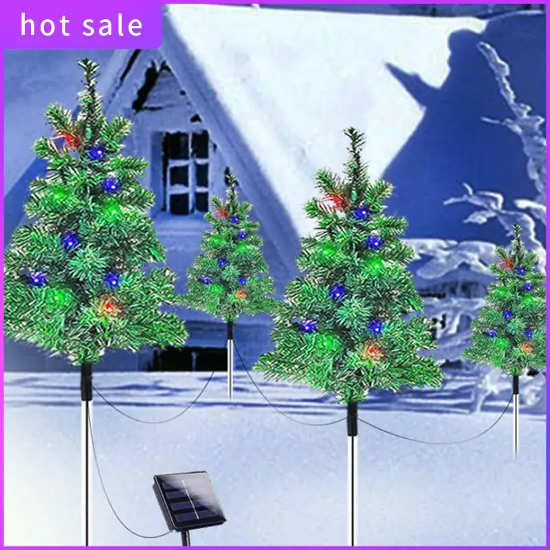 4-Pack Solar Small Christmas Tree Lights Lantern Mini Xmas Tree With Lights For Outside Pathway Porch Yard Decorations Durable
4-Pack Solar Small Christmas Tree Lights Lantern Mini Xmas Tree With Lights For Outside Pathway Porch Yard Decorations Durable