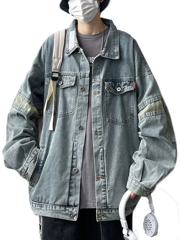Cowboy Loose Denim Jacket Men Casual Solid Single Breasted Jeans Jacket Men Outwear Bomber Streetwear Windbreaker Coat
Cowboy Loose Denim Jacket Men Casual Solid Single Breasted Jeans Jacket Men Outwear Bomber Streetwear Windbreaker Coat