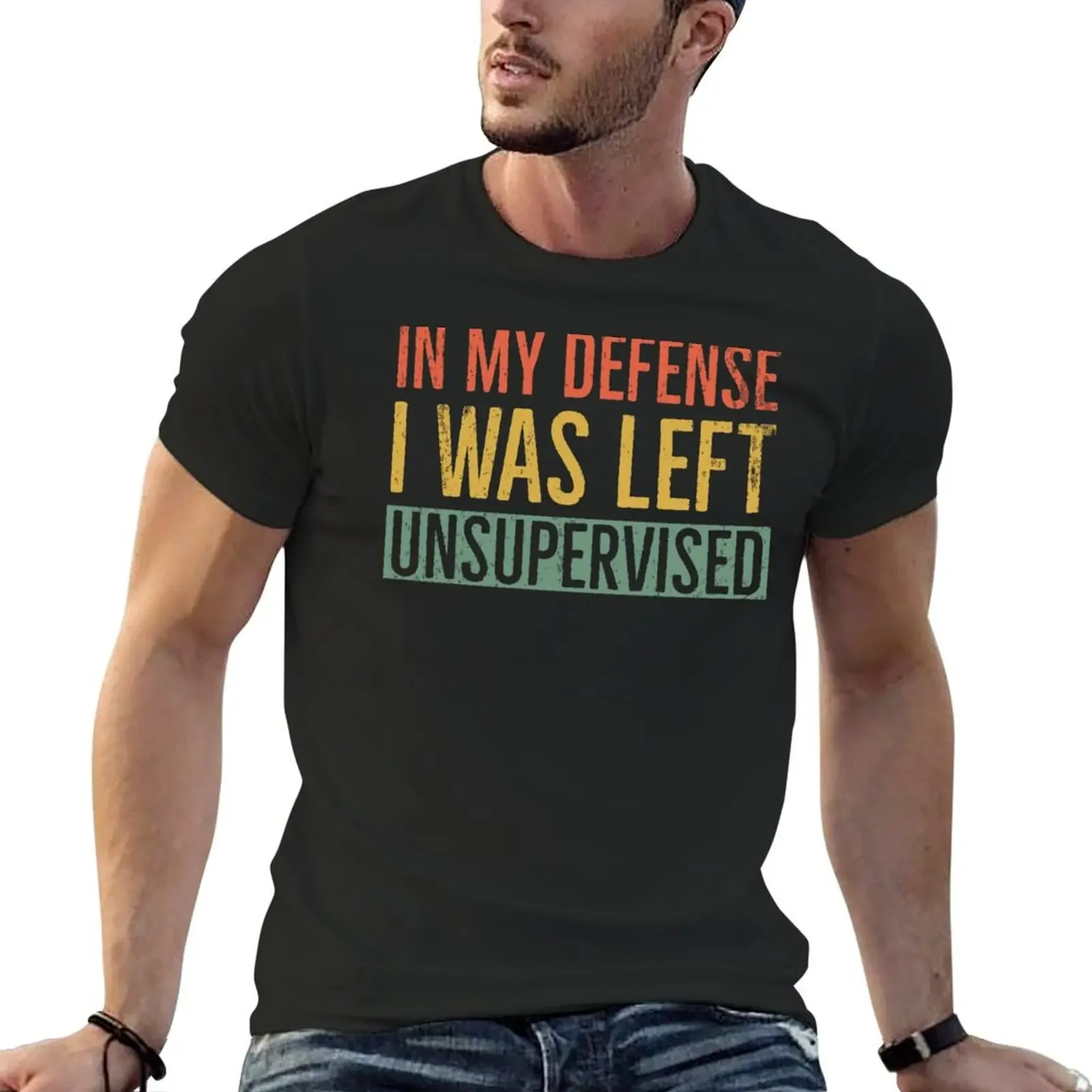 In My Defense I Was Left Unsupervised T-Shirt quick-drying Blouse summer top Man t-shirt clothing for men
In My Defense I Was Left Unsupervised T-Shirt quick-drying Blouse summer top Man t-shirt clothing for men