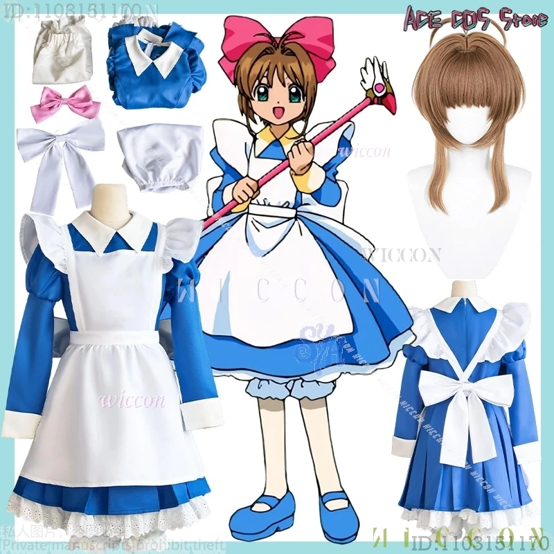 Костюм на Хэллоуин Disfraz Sakura, кард-карта Captor, аниме-костюм, детская униформа горничной с героями мультфильмов, белое, синее платье, каваи, кружево
Костюм на Хэллоуин Disfraz Sakura, кард-карта Captor, аниме-костюм, детская униформа горничной с героями мультфильмов, белое, синее платье, каваи, кружево