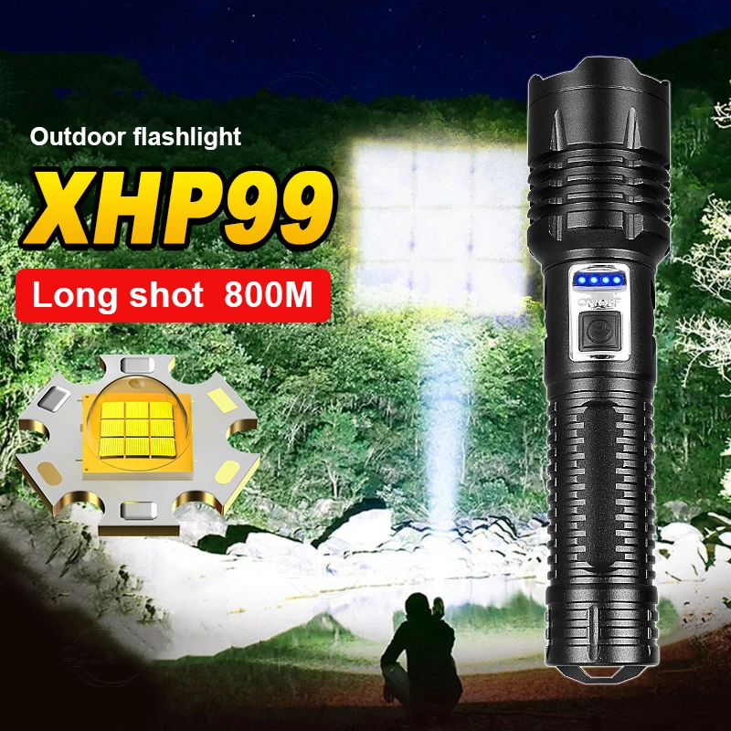 XHP99 LED Flashlight Rechargeable Torch Telescopic Zoom Long Range Strong Flashlight Outdoor Portable Lighting Camping & Hunting
XHP99 LED Flashlight Rechargeable Torch Telescopic Zoom Long Range Strong Flashlight Outdoor Portable Lighting Camping & Hunting