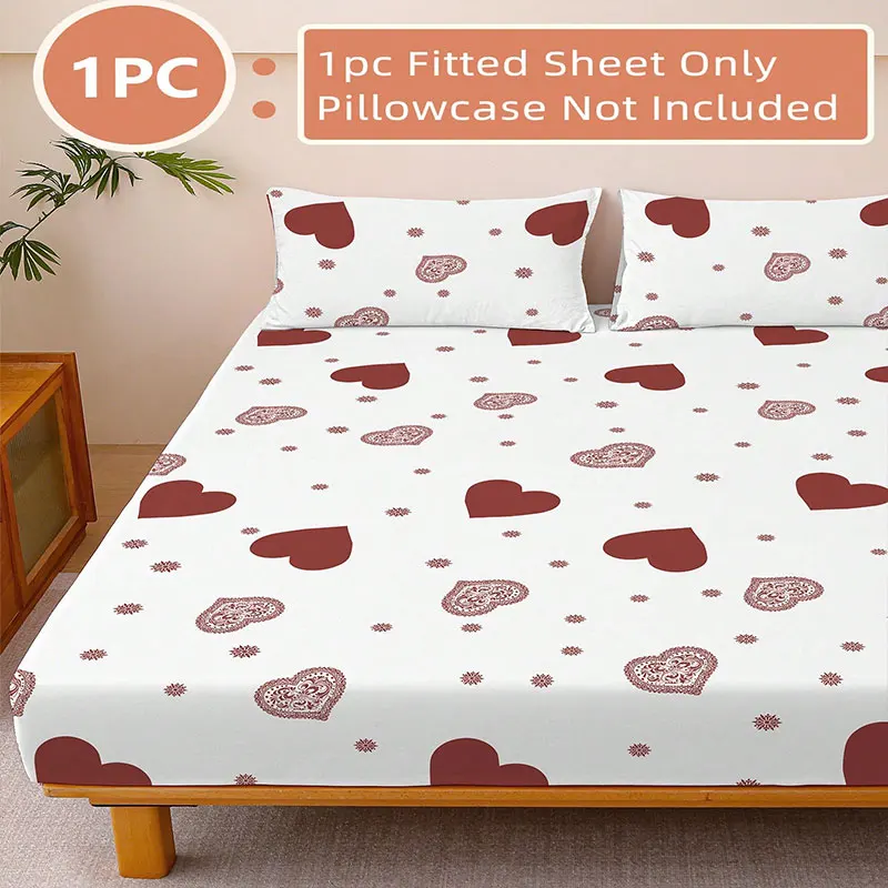 1 Pc Soft White Fitted Sheet with Red Heart Prints | Stylish & Cozy | All Sizes & Ages | Machine Washable | Perfect Gift for Fam
1 Pc Soft White Fitted Sheet with Red Heart Prints | Stylish & Cozy | All Sizes & Ages | Machine Washable | Perfect Gift for Fam