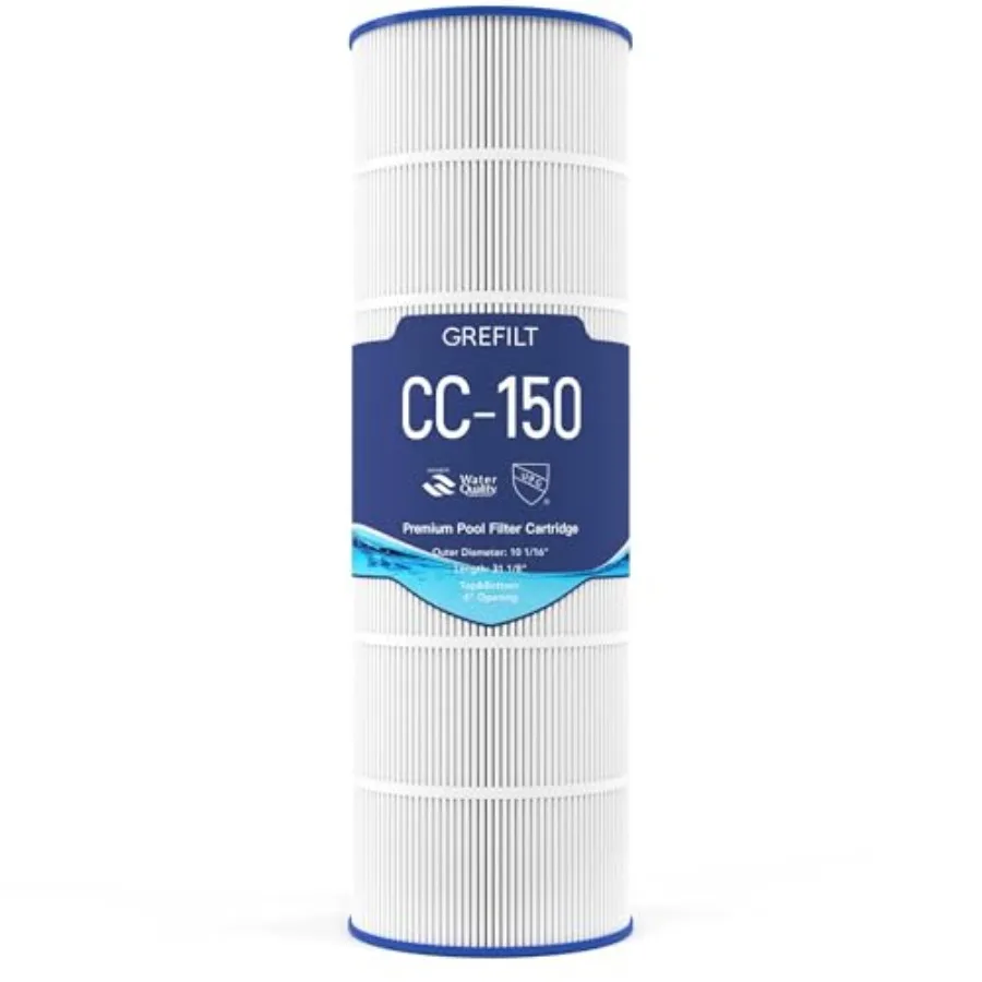 Pool Filter Cartridge Compatible with Pentair Clean and Clear 150 Replaces Pleatco PAP150 Unicel C-9415 Pentair R173216 150 sq.
Pool Filter Cartridge Compatible with Pentair Clean and Clear 150 Replaces Pleatco PAP150 Unicel C-9415 Pentair R173216 150 sq.