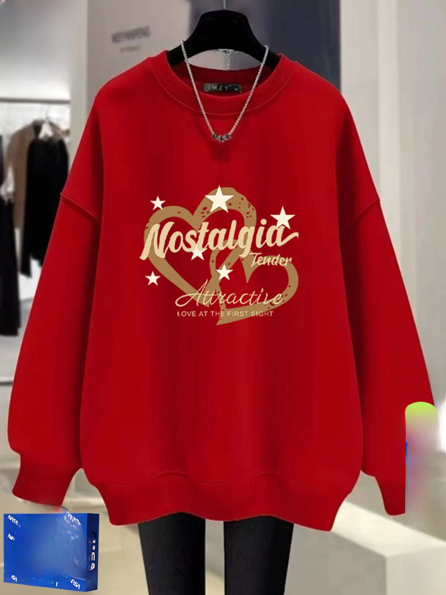 Red round Ne Fce Lined Sweatirt Women's Year of the Astrological Year 2026 New Trendy Autumn Winter Top Korean S...
Red round Ne Fce Lined Sweatirt Women's Year of the Astrological Year 2026 New Trendy Autumn Winter Top Korean S...