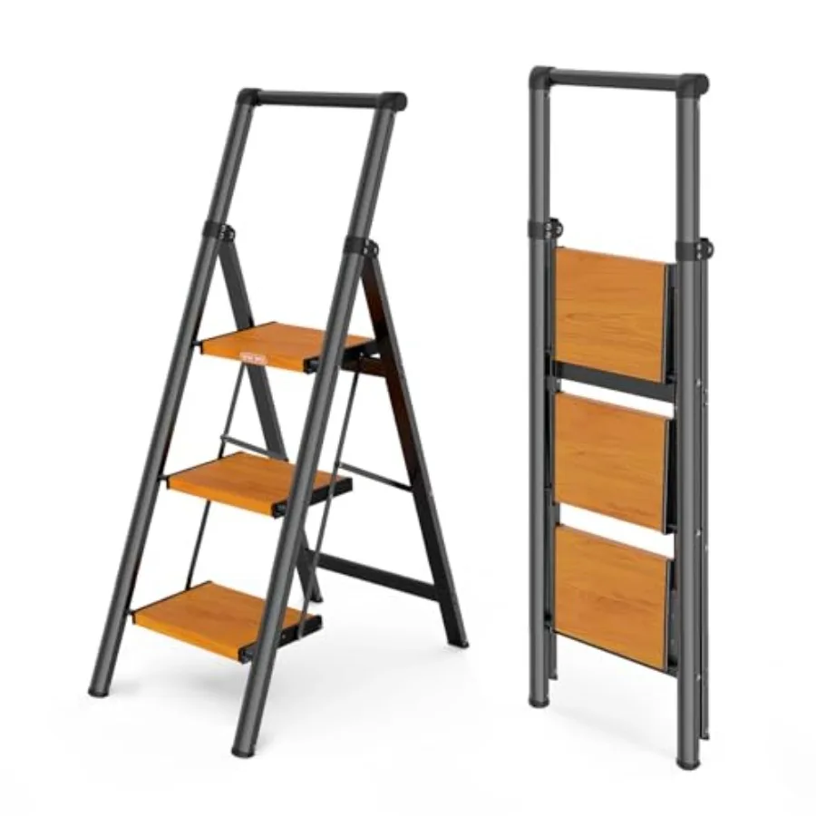 Ladder, Ladders for Home, Anti-Slip Pedals, Aluminum Step Stool Foldable, Lightweight to Move, Ease of Storage, Reach 8Feet for
Ladder, Ladders for Home, Anti-Slip Pedals, Aluminum Step Stool Foldable, Lightweight to Move, Ease of Storage, Reach 8Feet for