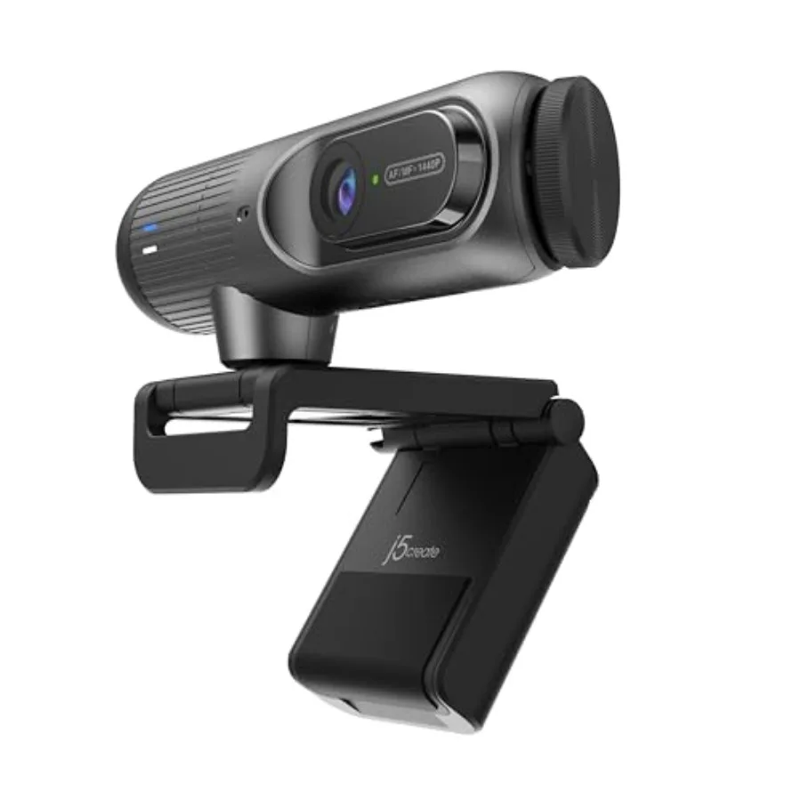 2K@60FPS AI webcam for streaming and online meetings, aluminum body, black, AI framing, auto-focus, high fidelity mic, privacy
2K@60FPS AI webcam for streaming and online meetings, aluminum body, black, AI framing, auto-focus, high fidelity mic, privacy