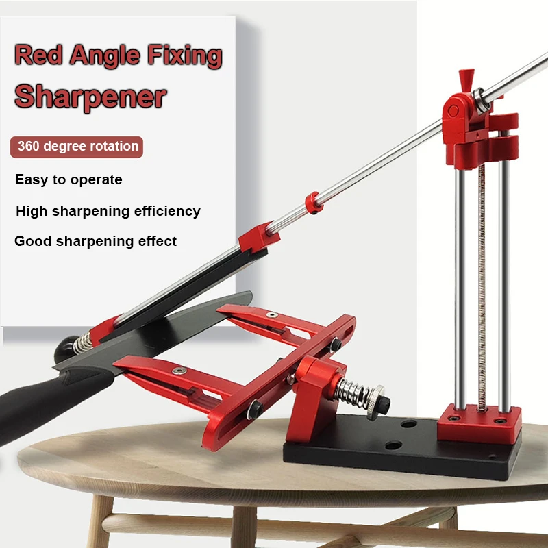 2025 Aluminum Alloy Home Kitchen Diamond Red Fixed Angle Knife Sharpener Reversible Adjustable Professional Knife Sharpener 360°
2025 Aluminum Alloy Home Kitchen Diamond Red Fixed Angle Knife Sharpener Reversible Adjustable Professional Knife Sharpener 360°