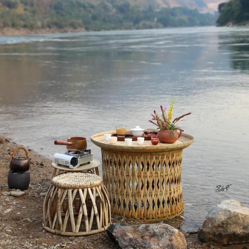 Intangible Cultural Heritage Inheritor's Fine woven Bamboo Dining Table Lightweight Exhibition Table Ethnic Tea Art
Intangible Cultural Heritage Inheritor's Fine woven Bamboo Dining Table Lightweight Exhibition Table Ethnic Tea Art