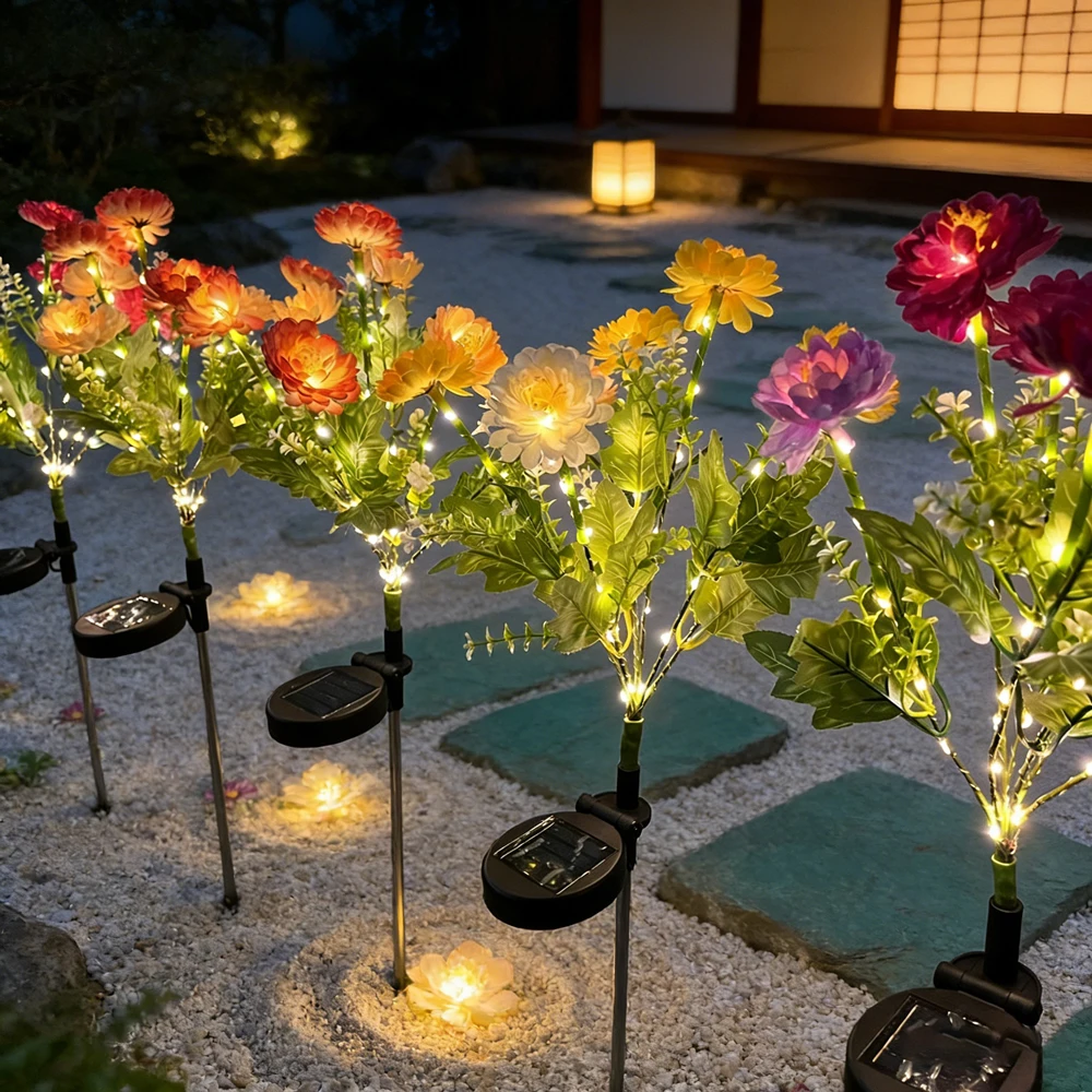 Solar Powered Snow Lotus Flower LED Lawn Lamp Outdoor Summer Garden Lights Wedding Holiday Yard Simulation Flower Lamp
Solar Powered Snow Lotus Flower LED Lawn Lamp Outdoor Summer Garden Lights Wedding Holiday Yard Simulation Flower Lamp