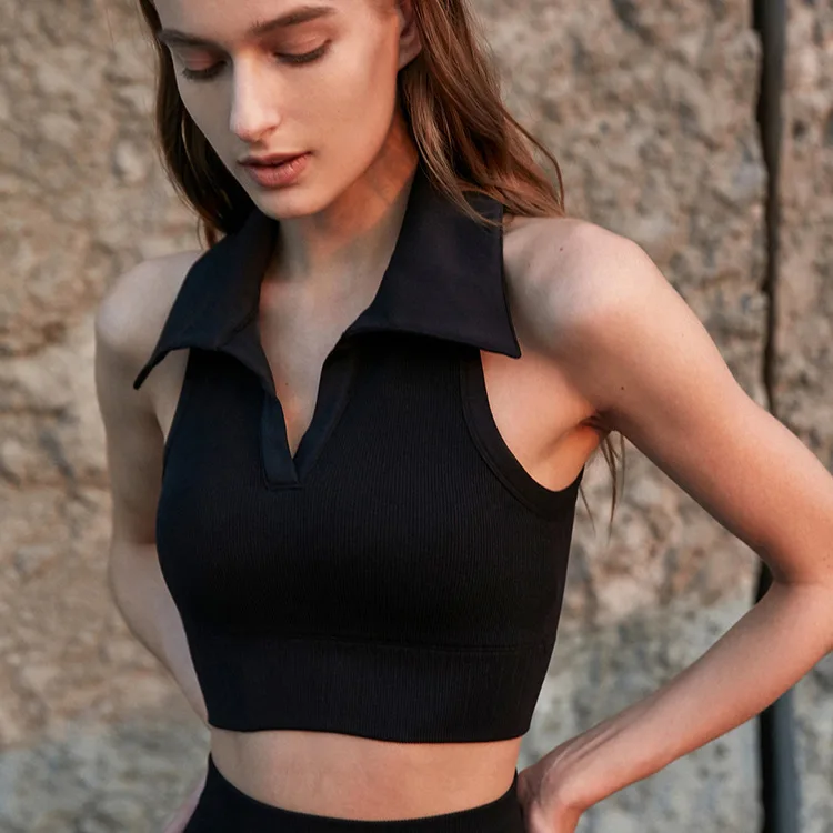POLO Collar High All-in-one Wrap Sports Bra Yoga Fitness with Auxiliary Breast Vest Shockproof Solid Color
POLO Collar High All-in-one Wrap Sports Bra Yoga Fitness with Auxiliary Breast Vest Shockproof Solid Color