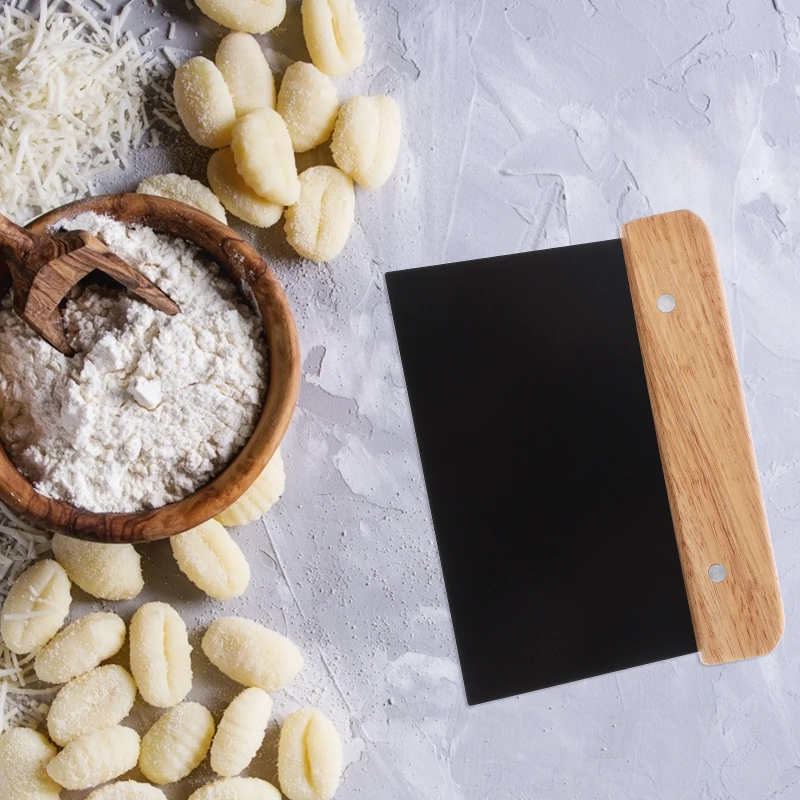 Stainless Steel Wood Handle Dough Scraper Lightweight Portable Kitchen Tool Nonstick Saucepan Cutter Random Color
Stainless Steel Wood Handle Dough Scraper Lightweight Portable Kitchen Tool Nonstick Saucepan Cutter Random Color