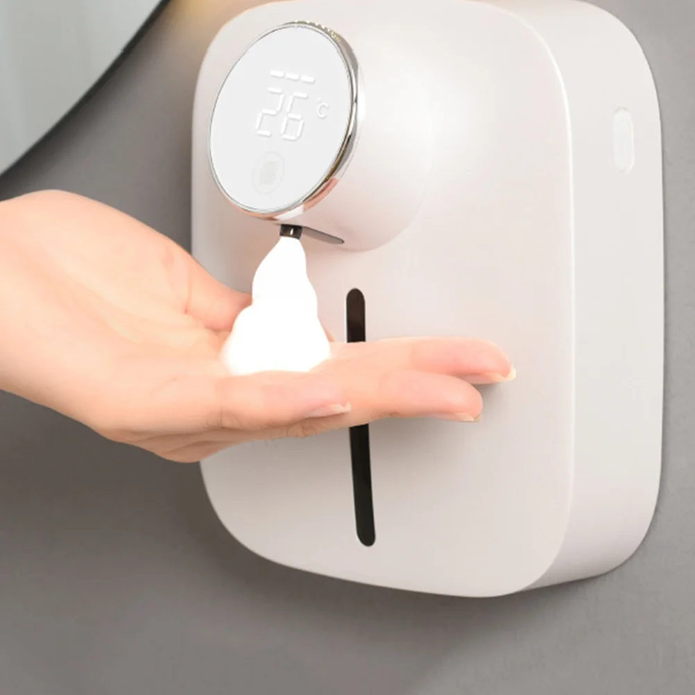 Rechargeable Wall-Mounted Touch-Free Soap Dispenser Automatic Touchless Foaming Soap Dispenser for Bathroom Hotel Toilet 
Rechargeable Wall-Mounted Touch-Free Soap Dispenser Automatic Touchless Foaming Soap Dispenser for Bathroom Hotel Toilet