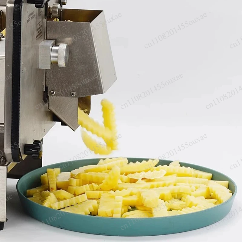 220V Automatic Commercial Electric Wolf Tooth Potato Cutter Wave Corrugated Potato Chips Cutting Machine
220V Automatic Commercial Electric Wolf Tooth Potato Cutter Wave Corrugated Potato Chips Cutting Machine