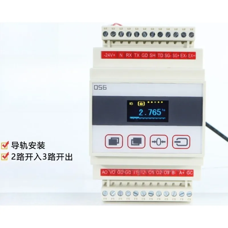 RS485 Communication Weighing Force Display Controller Instrument, Transmitter Amplifier Instrument D056
RS485 Communication Weighing Force Display Controller Instrument, Transmitter Amplifier Instrument D056