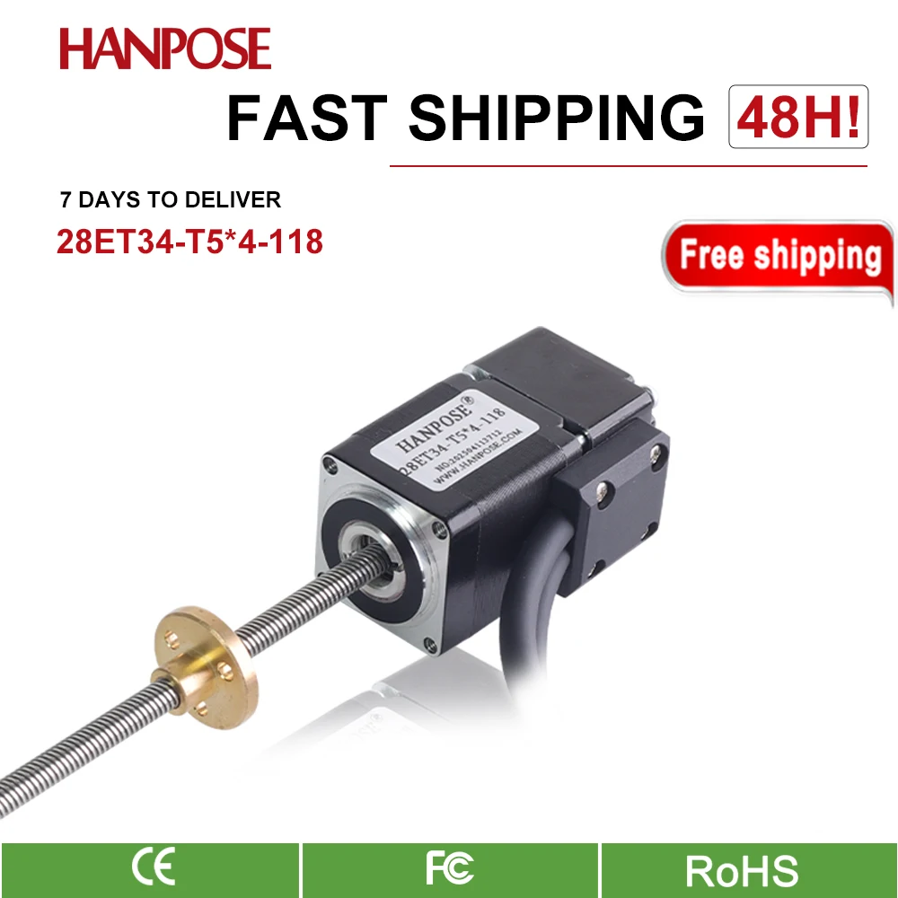 28ET28 /34/40/50-T5*4-118 Closed-Loop Trapezoidal Lead Screw Motor External Drive Motor Optical Encoder 1000 High Speed
28ET28 /34/40/50-T5*4-118 Closed-Loop Trapezoidal Lead Screw Motor External Drive Motor Optical Encoder 1000 High Speed