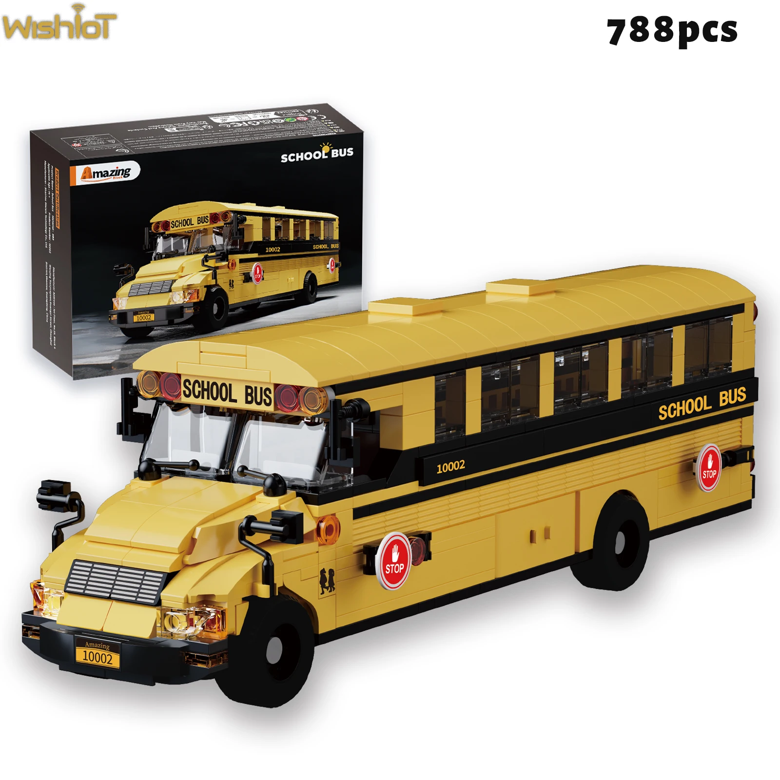 788PCS Classic Yellow American School Bus Building Blocks Simulated Vehicle Model Kit Creative Room Ornament Boys Toys Gifts
788PCS Classic Yellow American School Bus Building Blocks Simulated Vehicle Model Kit Creative Room Ornament Boys Toys Gifts