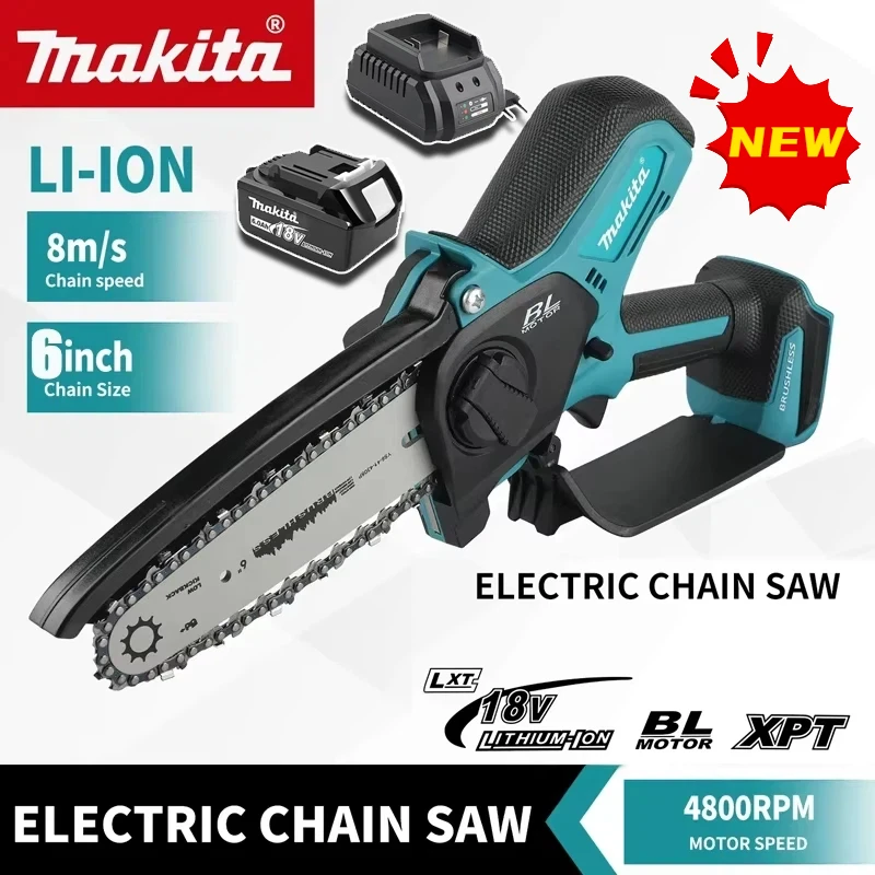 Makita Woodworking with Small Handheld 18V Cordless Chainsaw for Electric 6-inch Logging Sawzall Mini Portable Chainsaw
Makita Woodworking with Small Handheld 18V Cordless Chainsaw for Electric 6-inch Logging Sawzall Mini Portable Chainsaw