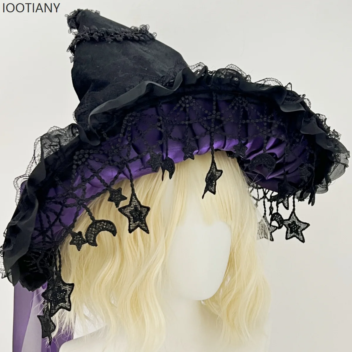 IOOTIANY Harajuku Halloween Witch Hat For Women Gothic Handmade Butterfly Pearl Tassel Lace Rose Gothic Lolita Wizard Witch Hat
IOOTIANY Harajuku Halloween Witch Hat For Women Gothic Handmade Butterfly Pearl Tassel Lace Rose Gothic Lolita Wizard Witch Hat