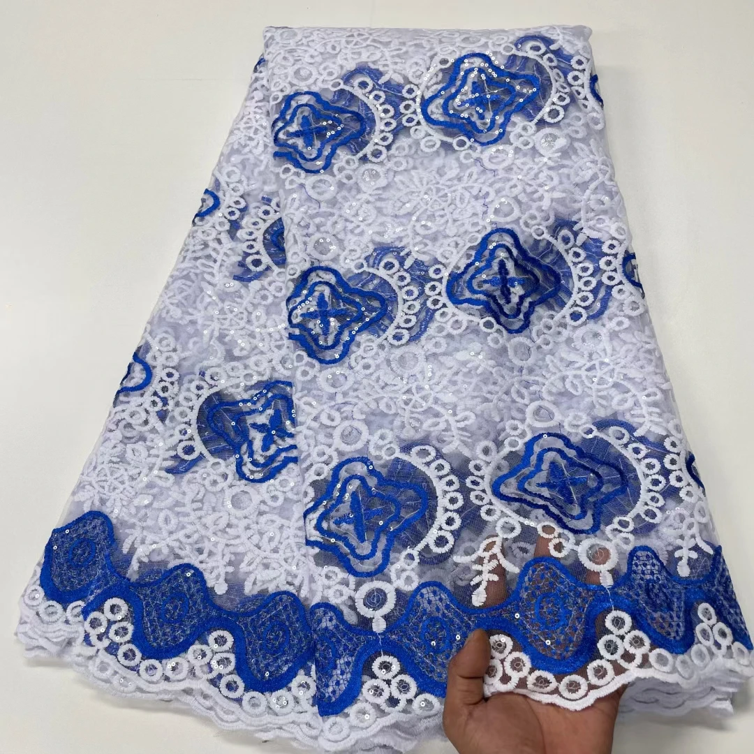 Nigerian Lace Fabric Sequins Embroidered African Milk Silk Lace Fabric High Quality French Tulle Lace Fabric For Party KRC23242
Nigerian Lace Fabric Sequins Embroidered African Milk Silk Lace Fabric High Quality French Tulle Lace Fabric For Party KRC23242