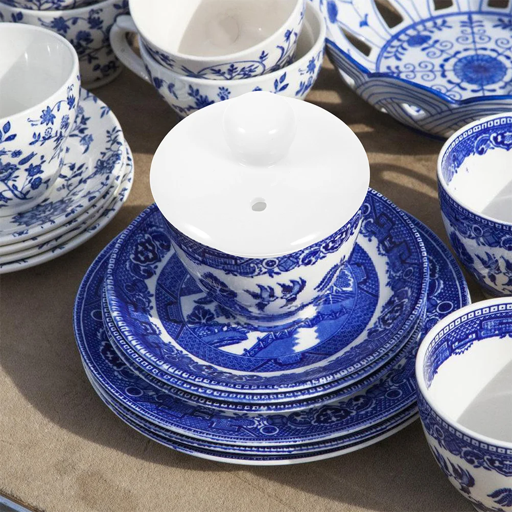 2Pcs Ceramic Teapot Lid Porcelain Replacement Vintage Style Double Layer Insulated Small Universal Tea Kettle Cover Caps
2Pcs Ceramic Teapot Lid Porcelain Replacement Vintage Style Double Layer Insulated Small Universal Tea Kettle Cover Caps