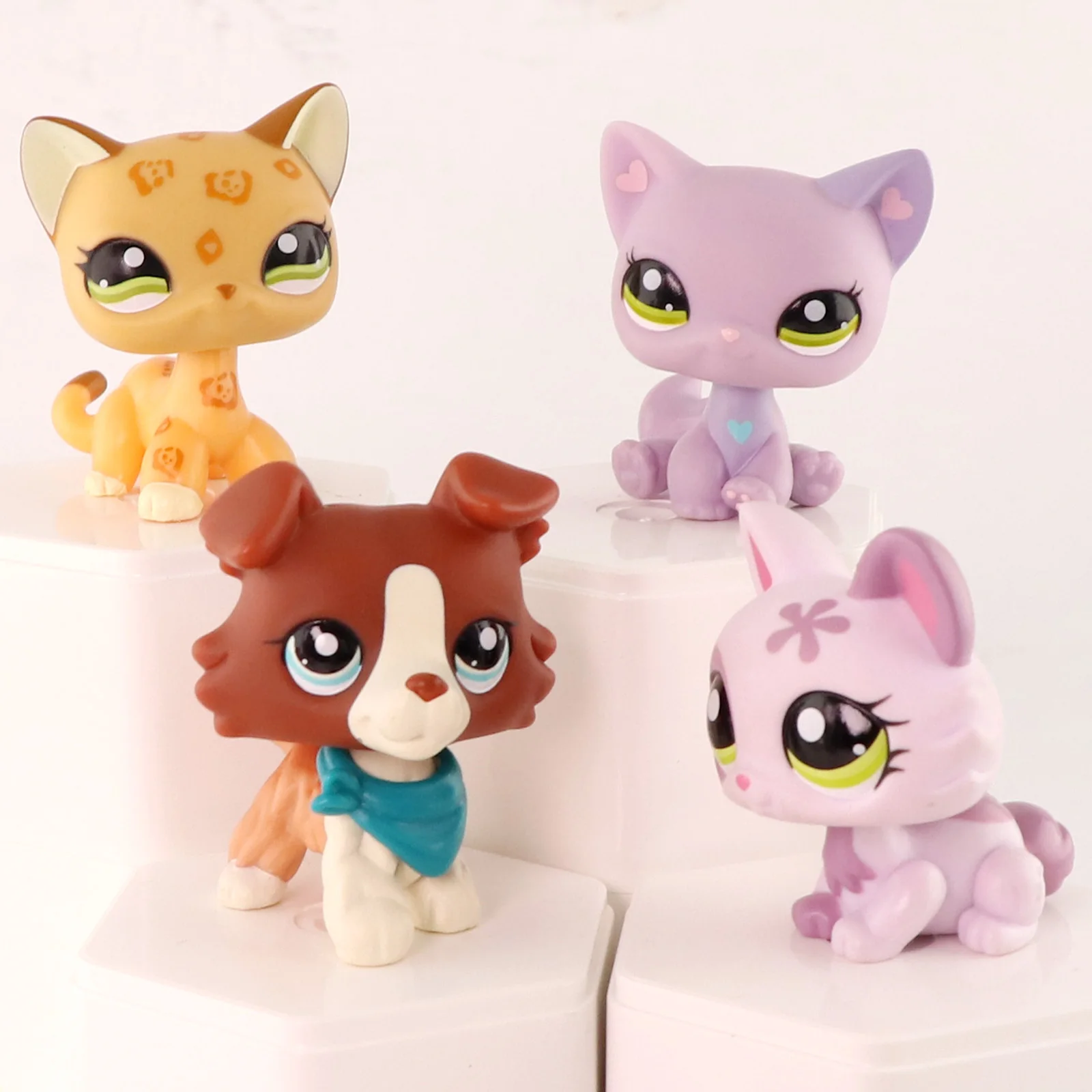 4 pcs Minilpsshop Pet Shop Bobble Head Toys Shorthair Cat #1120 Collie #1542 Sitting Cat #1994 Crouching Cat #1628 For lps
4 pcs Minilpsshop Pet Shop Bobble Head Toys Shorthair Cat #1120 Collie #1542 Sitting Cat #1994 Crouching Cat #1628 For lps