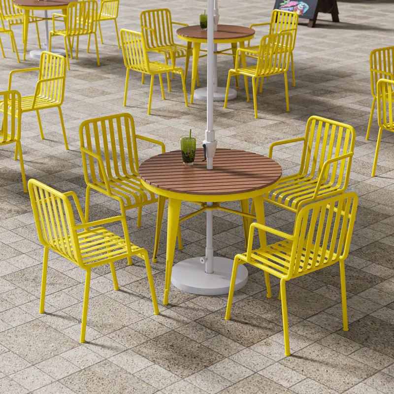 &Metal Iron Outdoor Table Chair Set Cream Style Design for Courtyard Dessert Shop-Multifunctional Garden Leisure Furniture
&Metal Iron Outdoor Table Chair Set Cream Style Design for Courtyard Dessert Shop-Multifunctional Garden Leisure Furniture