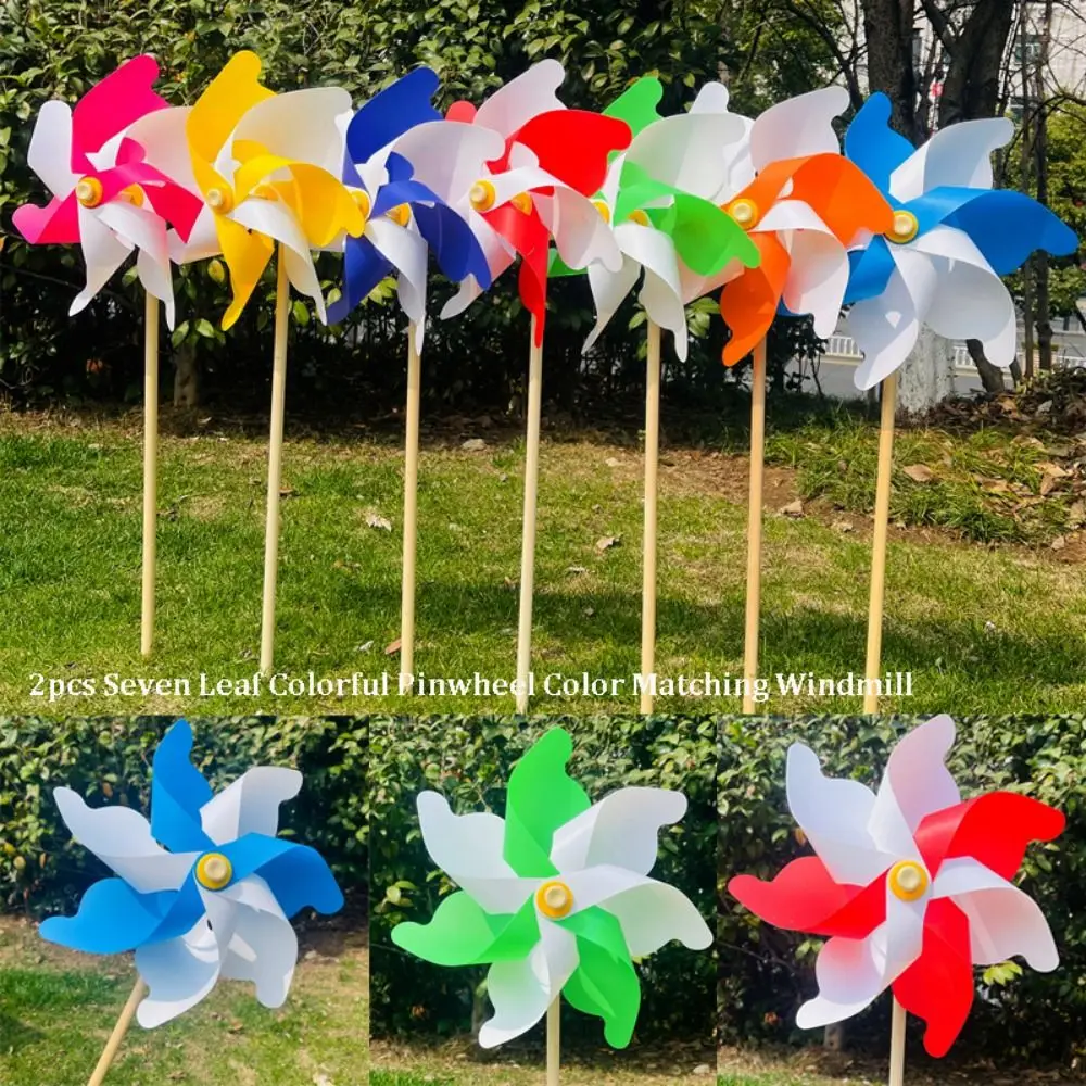 2pcs Seven Leaf Colorful Pinwheel Blue White Yellow White Orange Outdoor Party Toys Wind Spinner 24cm Outdoor Windmill Wind
2pcs Seven Leaf Colorful Pinwheel Blue White Yellow White Orange Outdoor Party Toys Wind Spinner 24cm Outdoor Windmill Wind