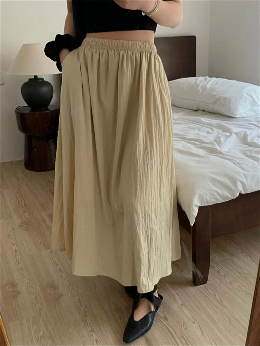 Alien Kitty 2023 Solid Maxi Skirts Elastic Waist Women Summer Chic Loose OL New Fashion Slim Office Lady Gentle Minimalist
Alien Kitty 2023 Solid Maxi Skirts Elastic Waist Women Summer Chic Loose OL New Fashion Slim Office Lady Gentle Minimalist