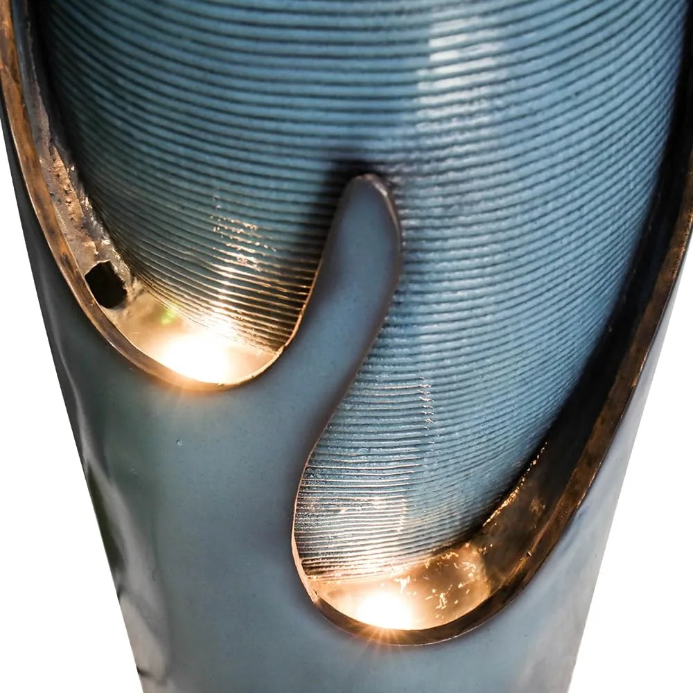 38.7”Tall Outdoor Water Fountains and Waterfalls - Indoor Water Urn Fountain, Modern Floor Standing Water Fountains, Customized
38.7”Tall Outdoor Water Fountains and Waterfalls - Indoor Water Urn Fountain, Modern Floor Standing Water Fountains, Customized