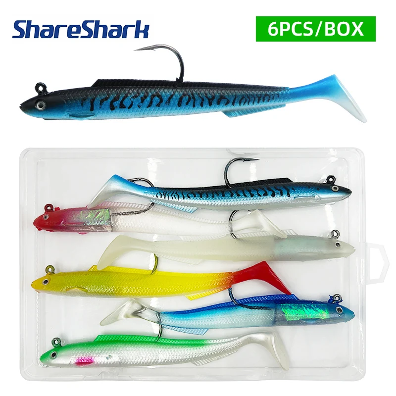 ShareShark 6pcs/box 15cm30g Carp Pesca Lead Jig Head Eel Lure Soft Fishing Lure Swimbait Artificial Bait Sea
ShareShark 6pcs/box 15cm30g Carp Pesca Lead Jig Head Eel Lure Soft Fishing Lure Swimbait Artificial Bait Sea