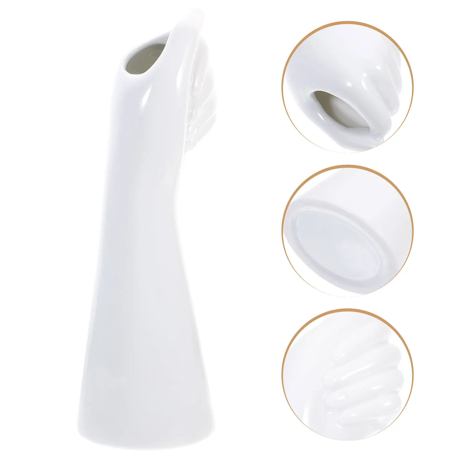 Human Body Arm Ceramic Vase Hand Shaped Decorative Desktop Flower Vase Artistic Body Sculpture Home Office Ornament 
Human Body Arm Ceramic Vase Hand Shaped Decorative Desktop Flower Vase Artistic Body Sculpture Home Office Ornament