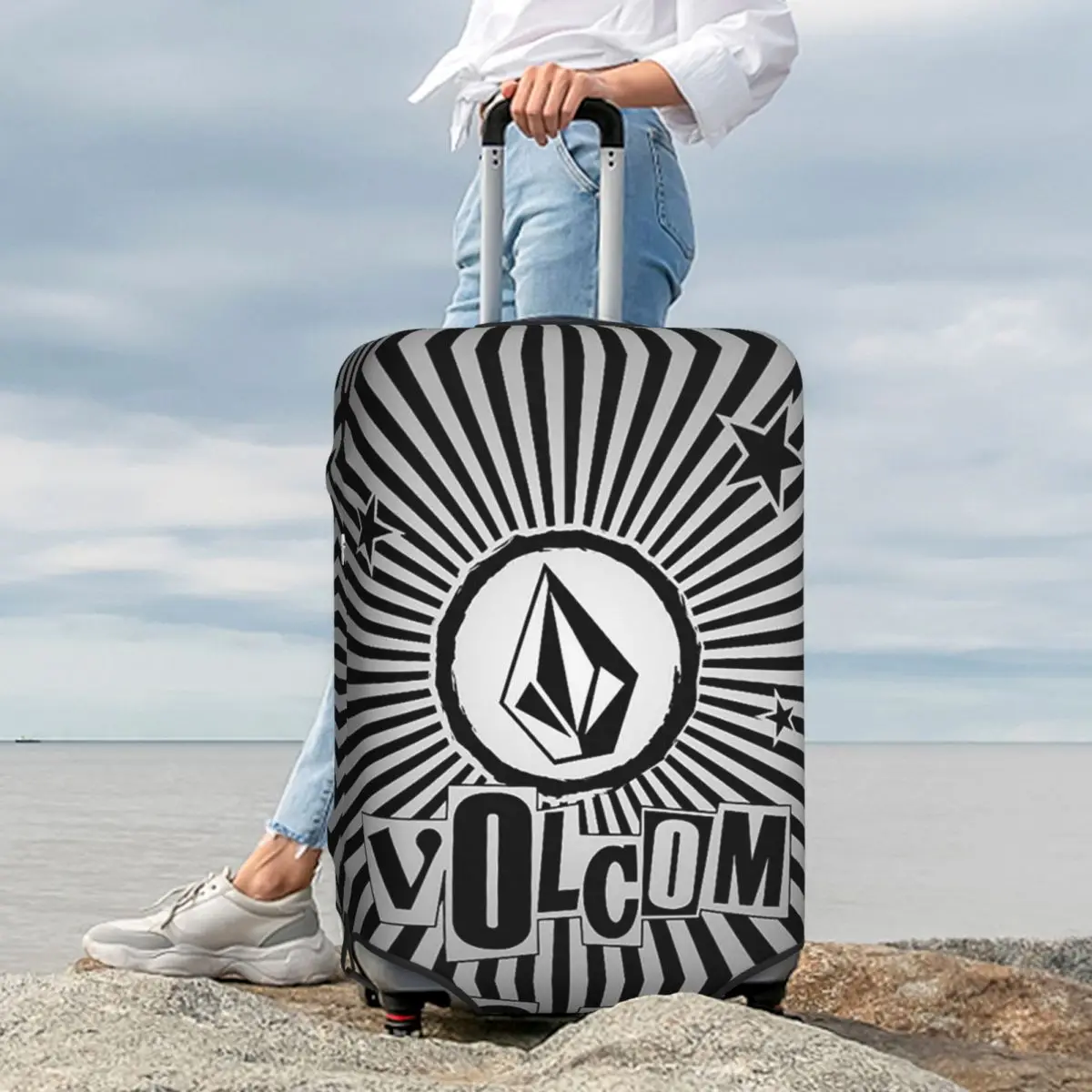 V-Volcom Logo Suitcase Cover Protection Elastic Travel Luggage Protector Covers for 18-32 Inch
V-Volcom Logo Suitcase Cover Protection Elastic Travel Luggage Protector Covers for 18-32 Inch