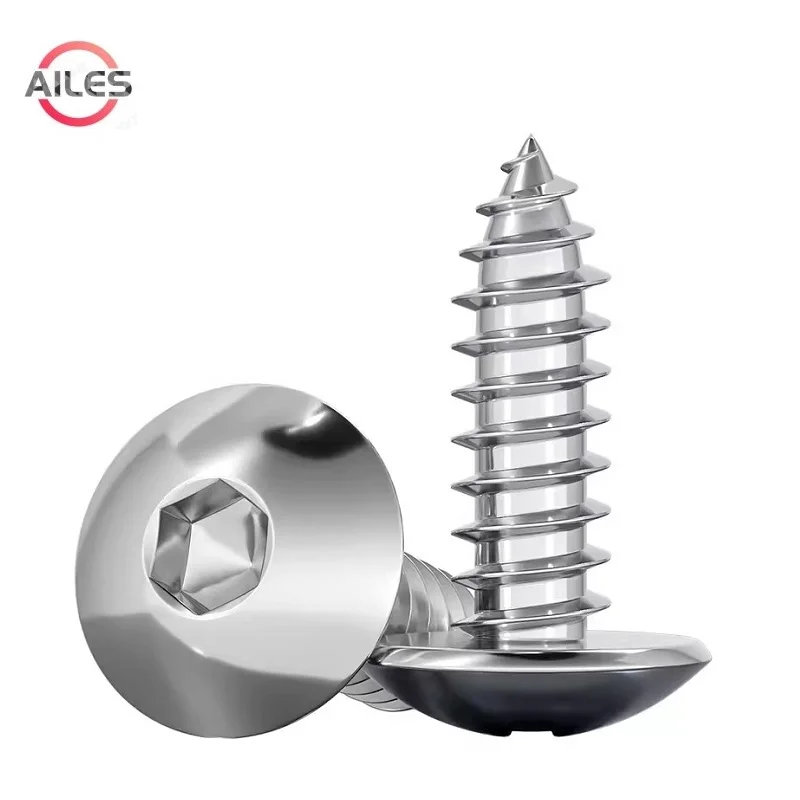 304 Stainless Steel M3 M4 M5 M6 M8 Truss Head Hex Socket Self Tapping Screws Button Allen Head Tapping Wooden Screws
304 Stainless Steel M3 M4 M5 M6 M8 Truss Head Hex Socket Self Tapping Screws Button Allen Head Tapping Wooden Screws