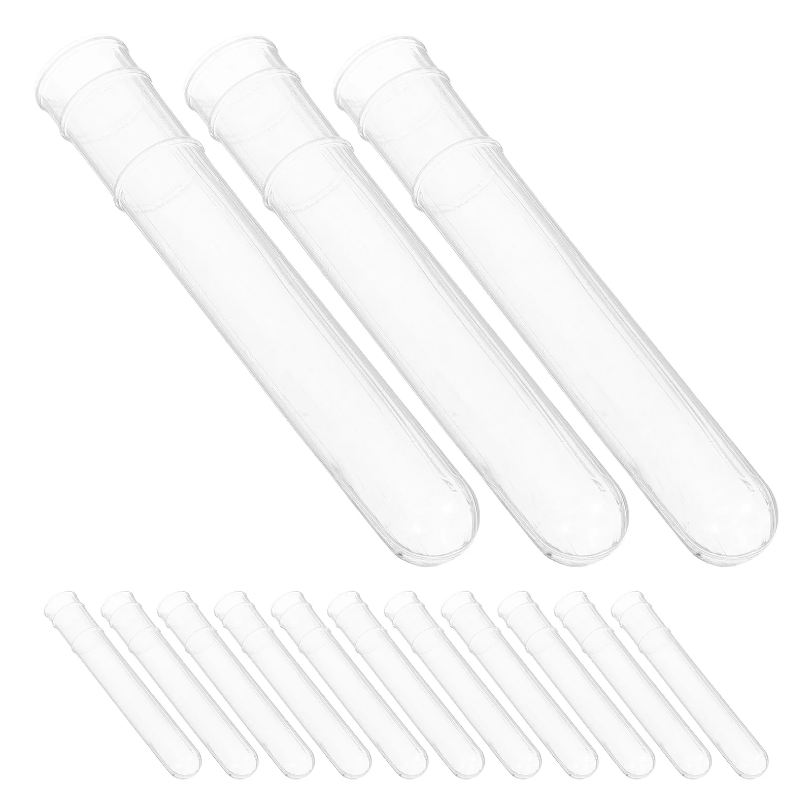 100Pcs Test Tube Plastic Clear Sample Vials for Lab Use Blood Collection Scientific Experiments Portable Storage Tubes
100Pcs Test Tube Plastic Clear Sample Vials for Lab Use Blood Collection Scientific Experiments Portable Storage Tubes