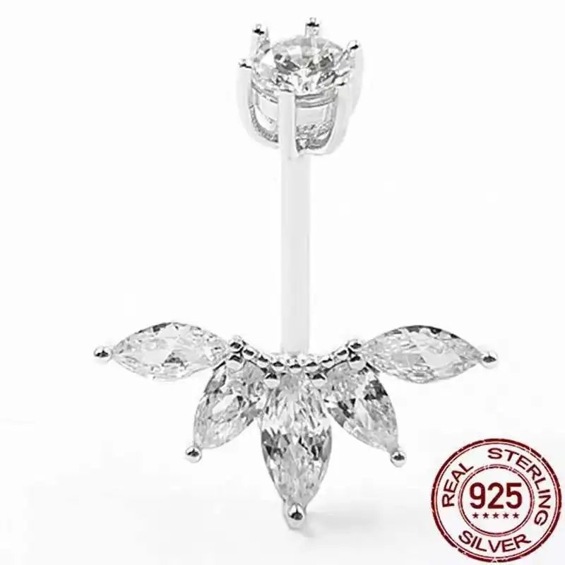Maple Leaf Zircon Navel Piercing 925 Sterling Silver Belly Button Ring for Women Sexy Belly Ring Body Jewelry
Maple Leaf Zircon Navel Piercing 925 Sterling Silver Belly Button Ring for Women Sexy Belly Ring Body Jewelry