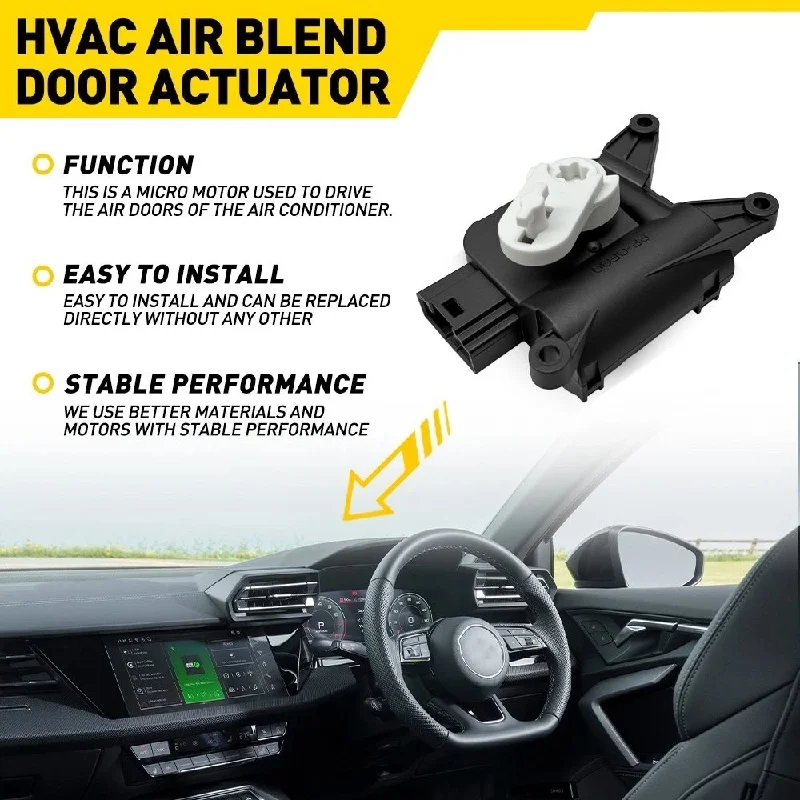 Temperature Adjust Valve Servo Control Heater Fan Motor Fits For VW CC Golf Jetta Tiguan Passat Caddy Eos Q3 A3 S3 TT 2Q0907511E
Temperature Adjust Valve Servo Control Heater Fan Motor Fits For VW CC Golf Jetta Tiguan Passat Caddy Eos Q3 A3 S3 TT 2Q0907511E