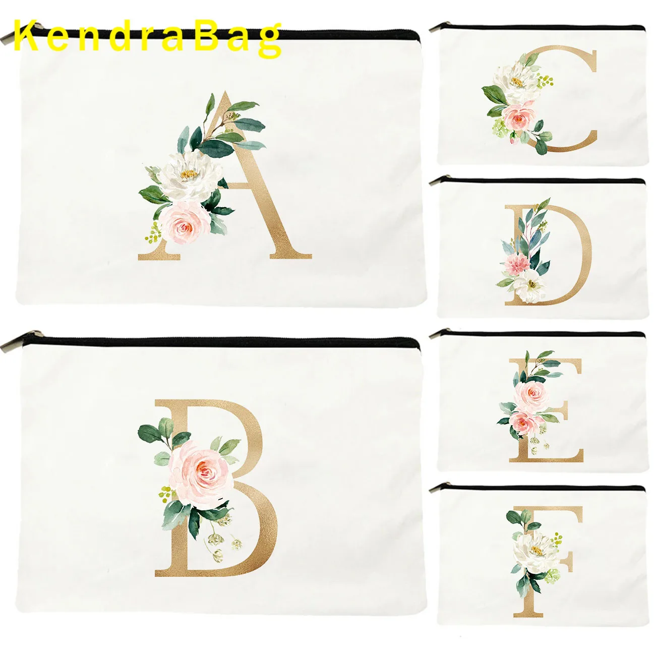 Flower Initial Letter A to Z Floral Monogram Gold Foil Alphabet Gift Canvas Cosmetic Key Makeup Bag Pencil Case Pouch Coin Purse
Flower Initial Letter A to Z Floral Monogram Gold Foil Alphabet Gift Canvas Cosmetic Key Makeup Bag Pencil Case Pouch Coin Purse
