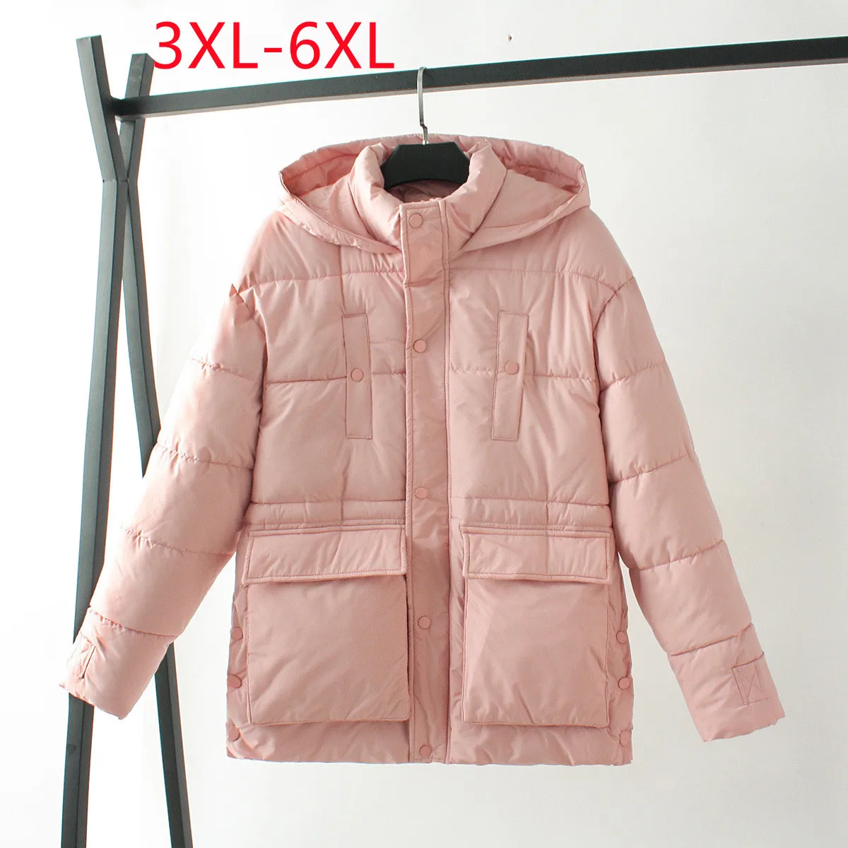 New 2022 Ladies Winter Plus Size Tops For Women Large Size Long Sleeve Hooded Zipper Pink Coat 3XL 4XL 5XL 6XL
New 2022 Ladies Winter Plus Size Tops For Women Large Size Long Sleeve Hooded Zipper Pink Coat 3XL 4XL 5XL 6XL