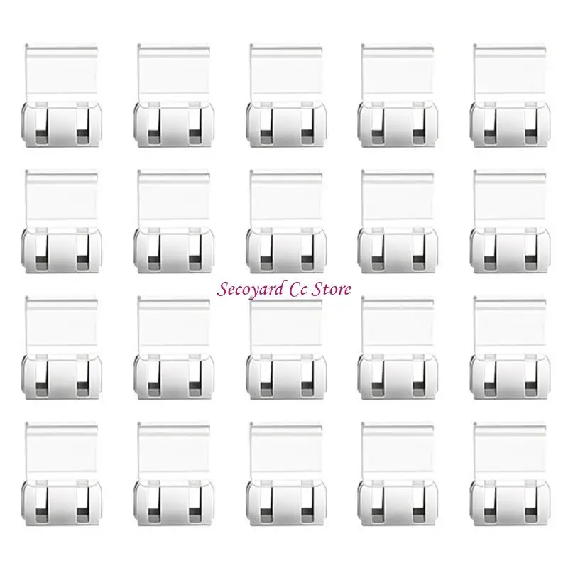 N3UC 20Pcs Clear Plastic Document Clips Adjustable Push on Paper Clips for Office
N3UC 20Pcs Clear Plastic Document Clips Adjustable Push on Paper Clips for Office