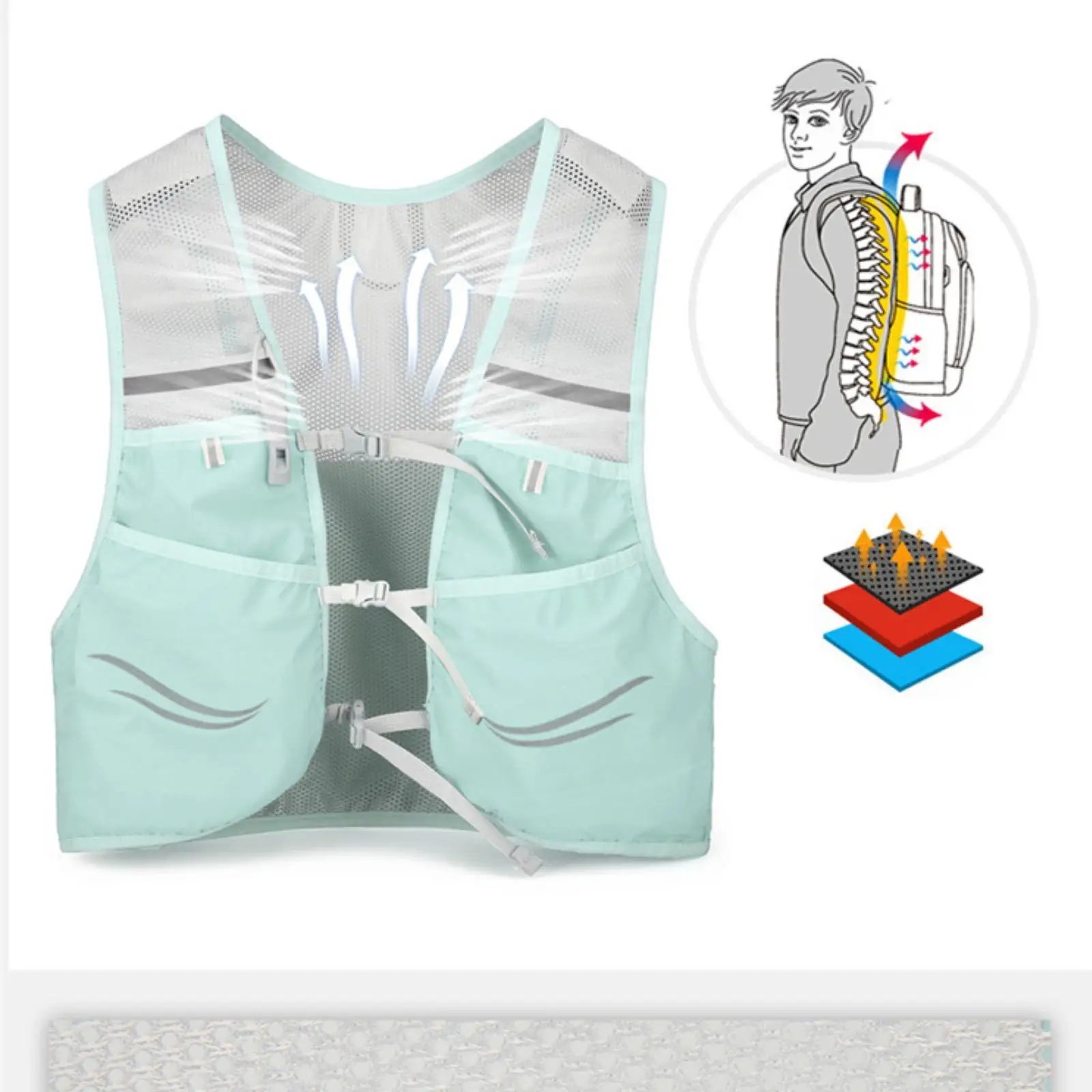 Running Vest, Hydration Pack with Multiple Pockets, Large Capacity Hydration Vest for Hiking Outdoor Camping
Running Vest, Hydration Pack with Multiple Pockets, Large Capacity Hydration Vest for Hiking Outdoor Camping