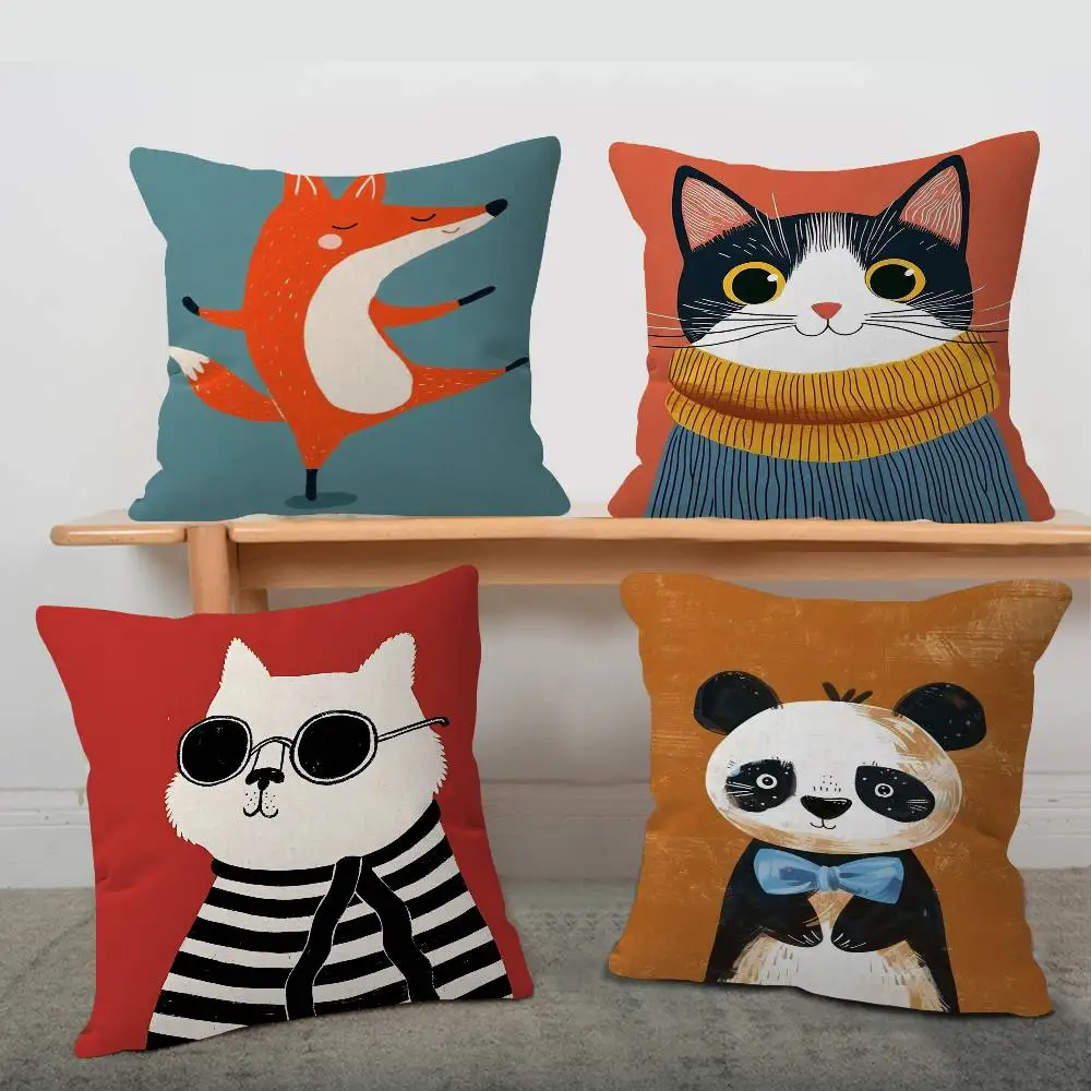 Funny Cute Cartoon Animals Minimalist Nordic Pillow Cushion Cover Pillowcase Living Room Sofa Home Decor Customized
Funny Cute Cartoon Animals Minimalist Nordic Pillow Cushion Cover Pillowcase Living Room Sofa Home Decor Customized