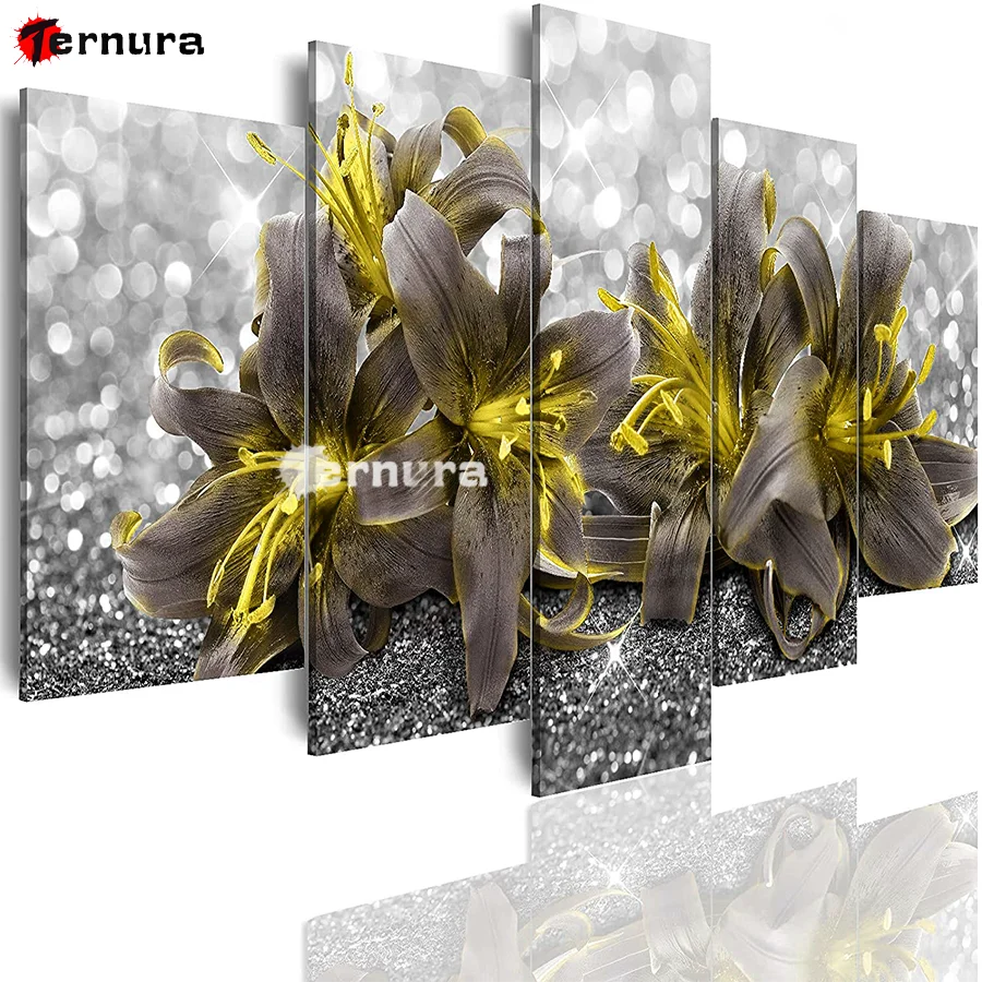 5D Diamond Painting Yellow lily flowers Crafts Embroidery Cross Stitch full square Drill rhinestone Decor diamond mosaic 5PCS
5D Diamond Painting Yellow lily flowers Crafts Embroidery Cross Stitch full square Drill rhinestone Decor diamond mosaic 5PCS
