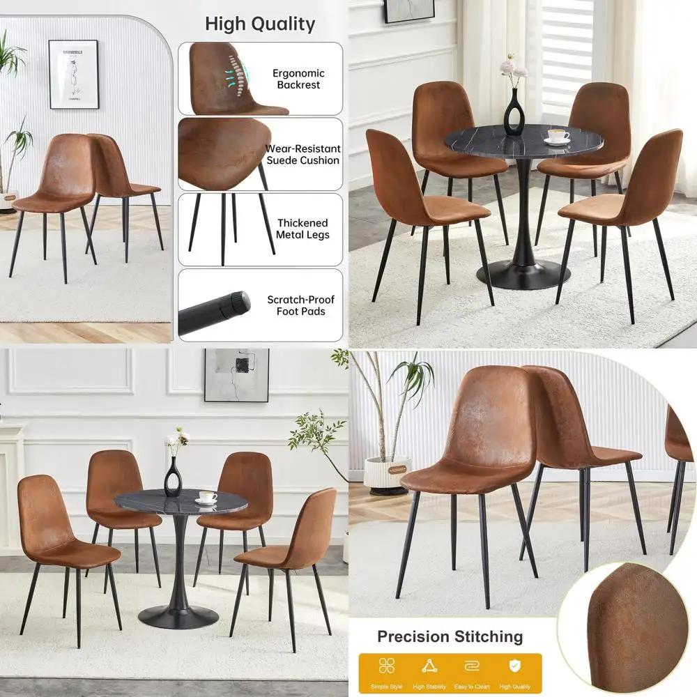 4-Seat Round Dining Set for Small Spaces: Ideal for Bistro, Café, Home, and Office
4-Seat Round Dining Set for Small Spaces: Ideal for Bistro, Café, Home, and Office