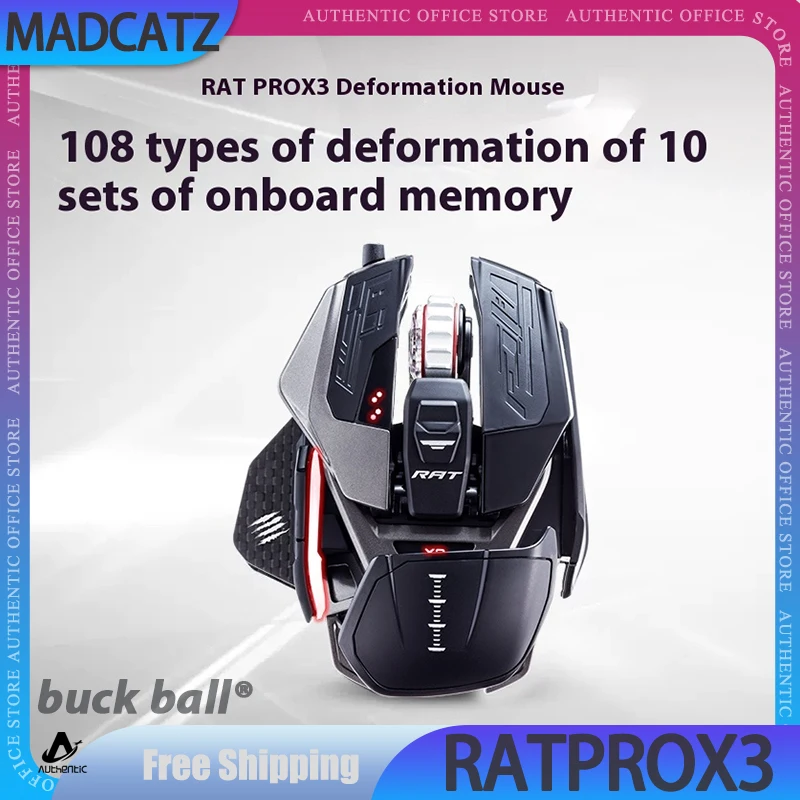 MADCATZ RAT PRO X3 Esports Mouse RGB Optics Wired Gaming Mouse PMW3389 Optical Sensor Mouse Custom PC Office Accessory Mice Gift
MADCATZ RAT PRO X3 Esports Mouse RGB Optics Wired Gaming Mouse PMW3389 Optical Sensor Mouse Custom PC Office Accessory Mice Gift