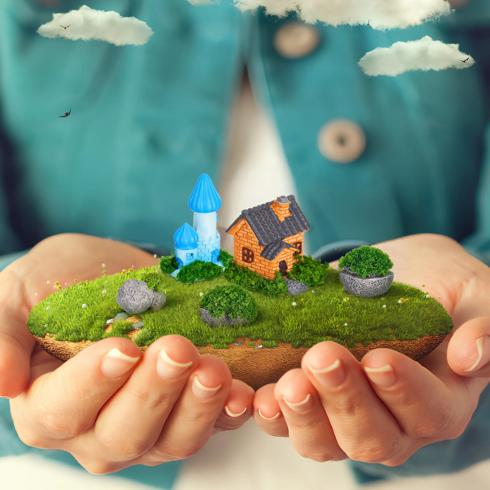 1Set Miniature Garden Decorations Resin Miniature Figurines for Terrarium Desktop Mini Garden Supplies Bonsai Micro Landscape
1Set Miniature Garden Decorations Resin Miniature Figurines for Terrarium Desktop Mini Garden Supplies Bonsai Micro Landscape