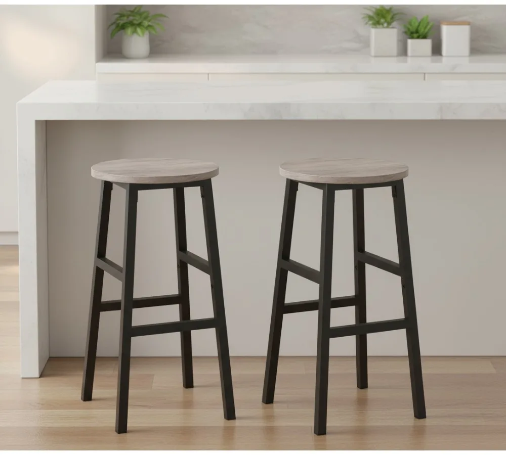 Набор из 2 промышленных барных стульев с подставкой для ног, круглые кухонные стулья для завтрака диаметром 24,4 дюйма, простая сборка для столовой и кухни
Набор из 2 промышленных барных стульев с подставкой для ног, круглые кухонные стулья для завтрака диаметром 24,4 дюйма, простая сборка для столовой и кухни