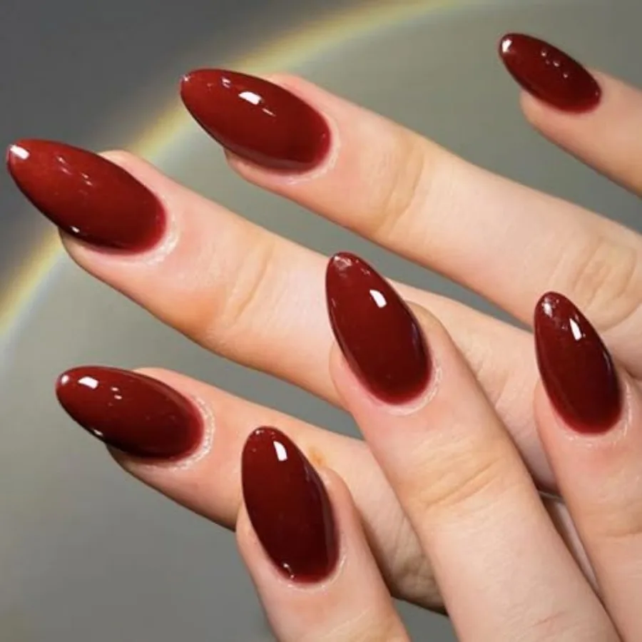 Cherry Red Press on Nails Medium Almond, Handmade Jelly Soft Gel Dark Red Glue on Nails Stiletto, Burgundy Emo Fake Nails Short
Cherry Red Press on Nails Medium Almond, Handmade Jelly Soft Gel Dark Red Glue on Nails Stiletto, Burgundy Emo Fake Nails Short