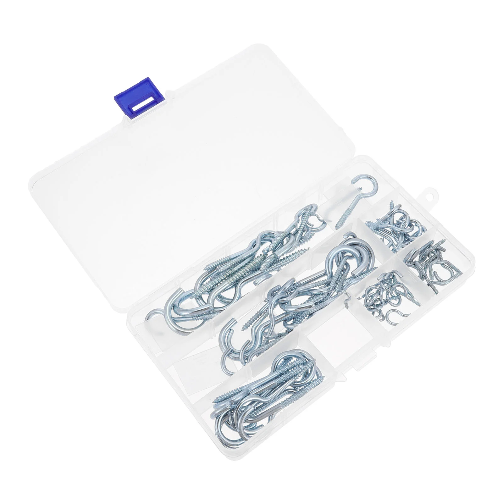 80 Pcs Ring Hook Screw Ceiling Eyebolt Hooks Manual Hanging Carbon Steel Galvanized Cup Assortment Kit
80 Pcs Ring Hook Screw Ceiling Eyebolt Hooks Manual Hanging Carbon Steel Galvanized Cup Assortment Kit